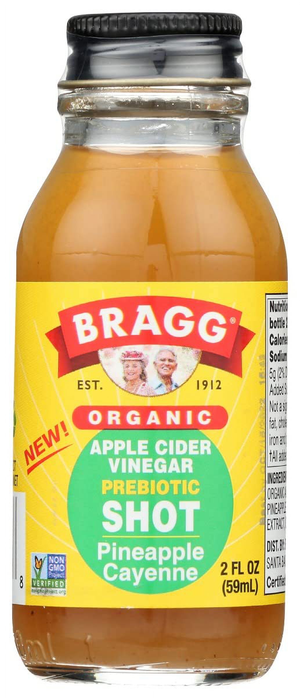 Bragg Organic Apple Cider Vinegar Shot 2 Oz Acv Shot Usda Certified