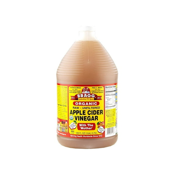 Bragg Organic Apple Cider Vinegar w/Mother- 1 Gallon (128 fl oz) Jug