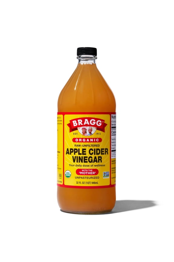 Organic Apple Cider Vinegar with the Mother, Raw and Unfiltered, 32 fl oz