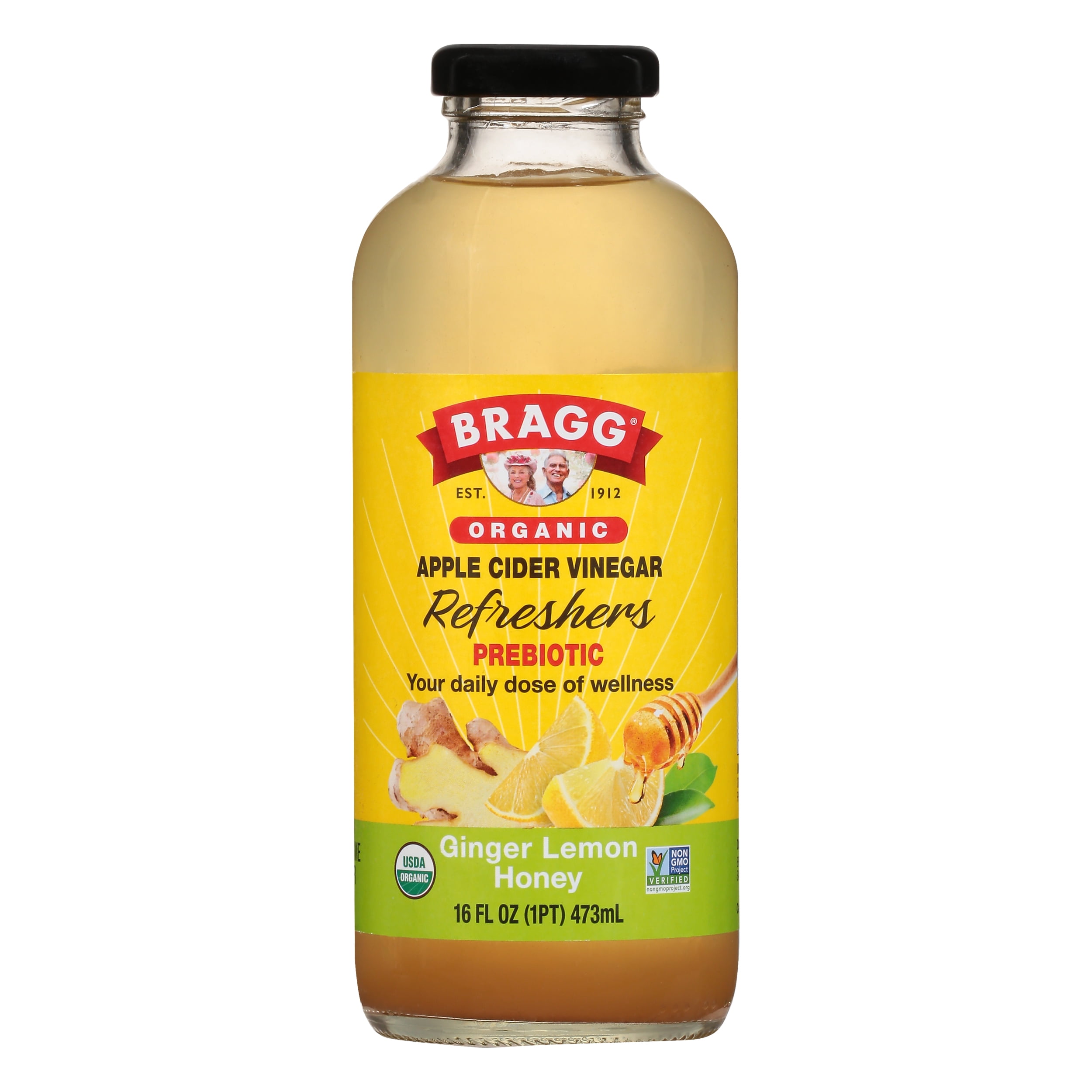 Bragg Organic Ginger Lemon Honey Drink 16 oz (Pack Of 12)