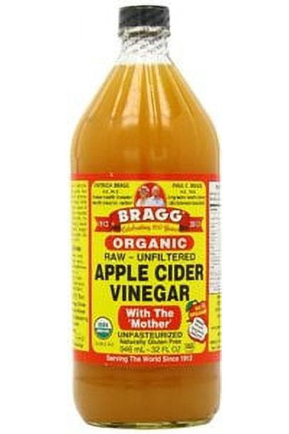 Organic Raw Unfiltered Apple Cider Vinegar, 32 fl.oz (Pack of 2)