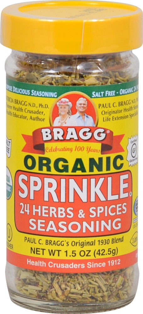  Bragg Organic Seasoning, Sprinkle (24 Herbs & Spices), 1.5  Ounce (Pack of 12) : Meat Seasonings : Grocery & Gourmet Food