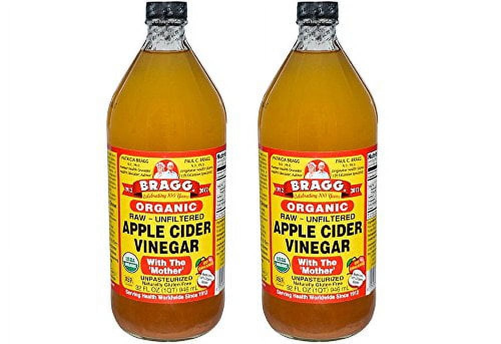 Bragg Usda Organic xcoeK Raw Apple Cider Vinegar, 32 Fluid Ounce (2 Pack)