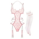 Dido Sexy Lingerie Bowknot Lace Design Bra Panty Set Women Bra