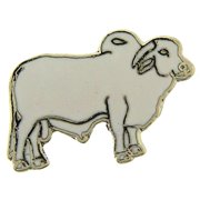 Eagle Emblems P00289 Pin - Bull, Brahma - 1 in.