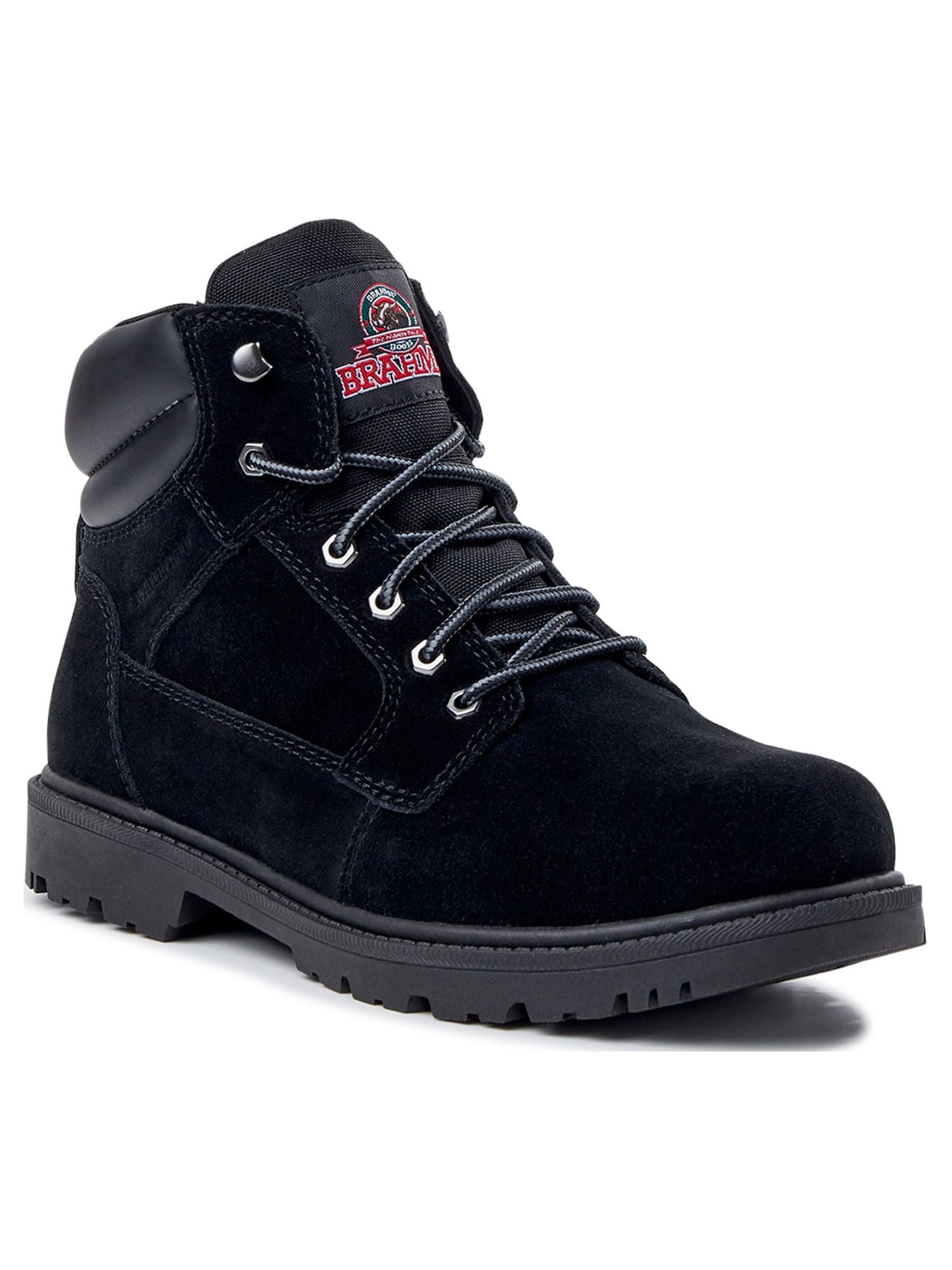 Mens black suede work boots discount