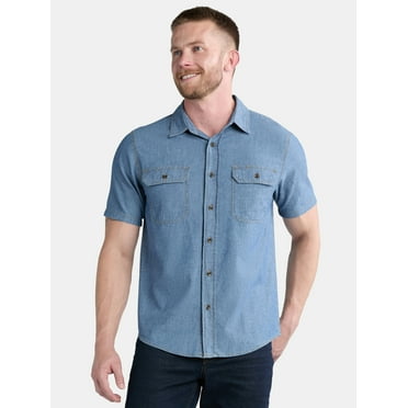 Brahma Men’s Denim Work Short Sleeve Shirt