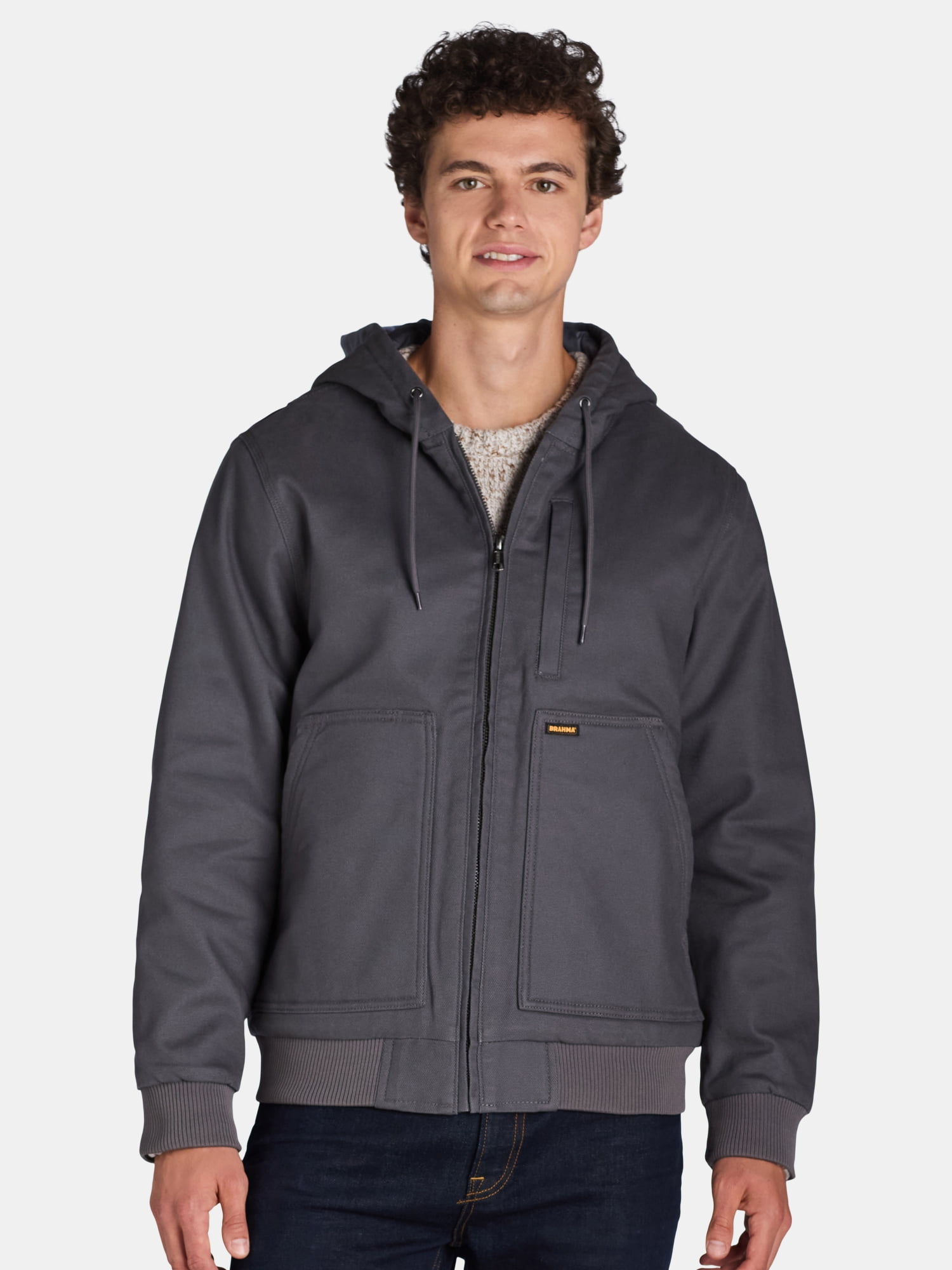 Brahma Men's Insulated Hooded Workwear Jacket, Sizes S-3XL Brahma Men's Insulated Hooded Workwear Jacket, Sizes S-3XL