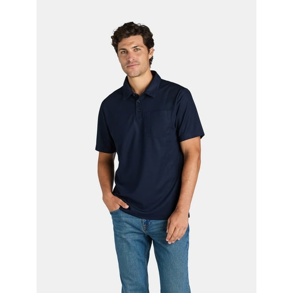 Brahma Men's Polo Work Shirt with Short Sleeves, Sizes S-5XL