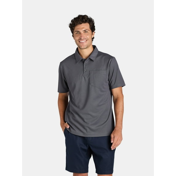 Brahma Men's Polo Work Shirt with Short Sleeves, Sizes S-5XL