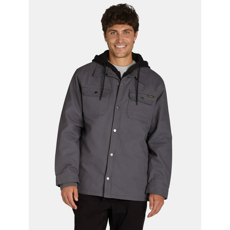 Brahma Men s Shirt Jacket with Hood Sizes S 3XL Walmart