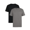 thumbnail image 1 of Brahma Men's Pocket T-Shirts Moisture-Wicking Short Sleeve Work Shirt, Black/Grey, 2-Pack, 1 of 11