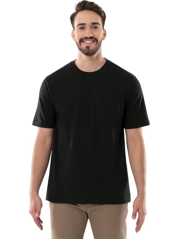 Men's Short Sleeve Workwear T-Shirt, Size S-4XLT (Men's, Big Men's, and Tall)