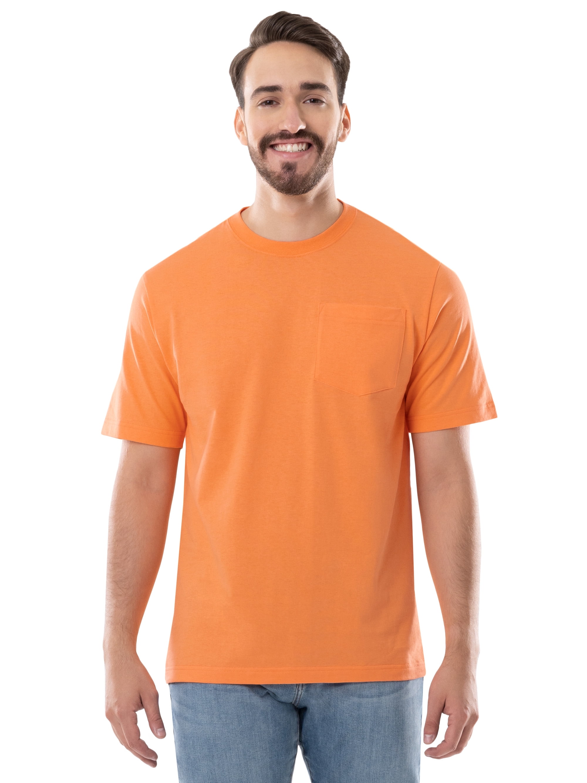 Brahma Men's Short Sleeve Workwear T-Shirt, Size S-4XLT (Men's, Big Men's, and Tall)