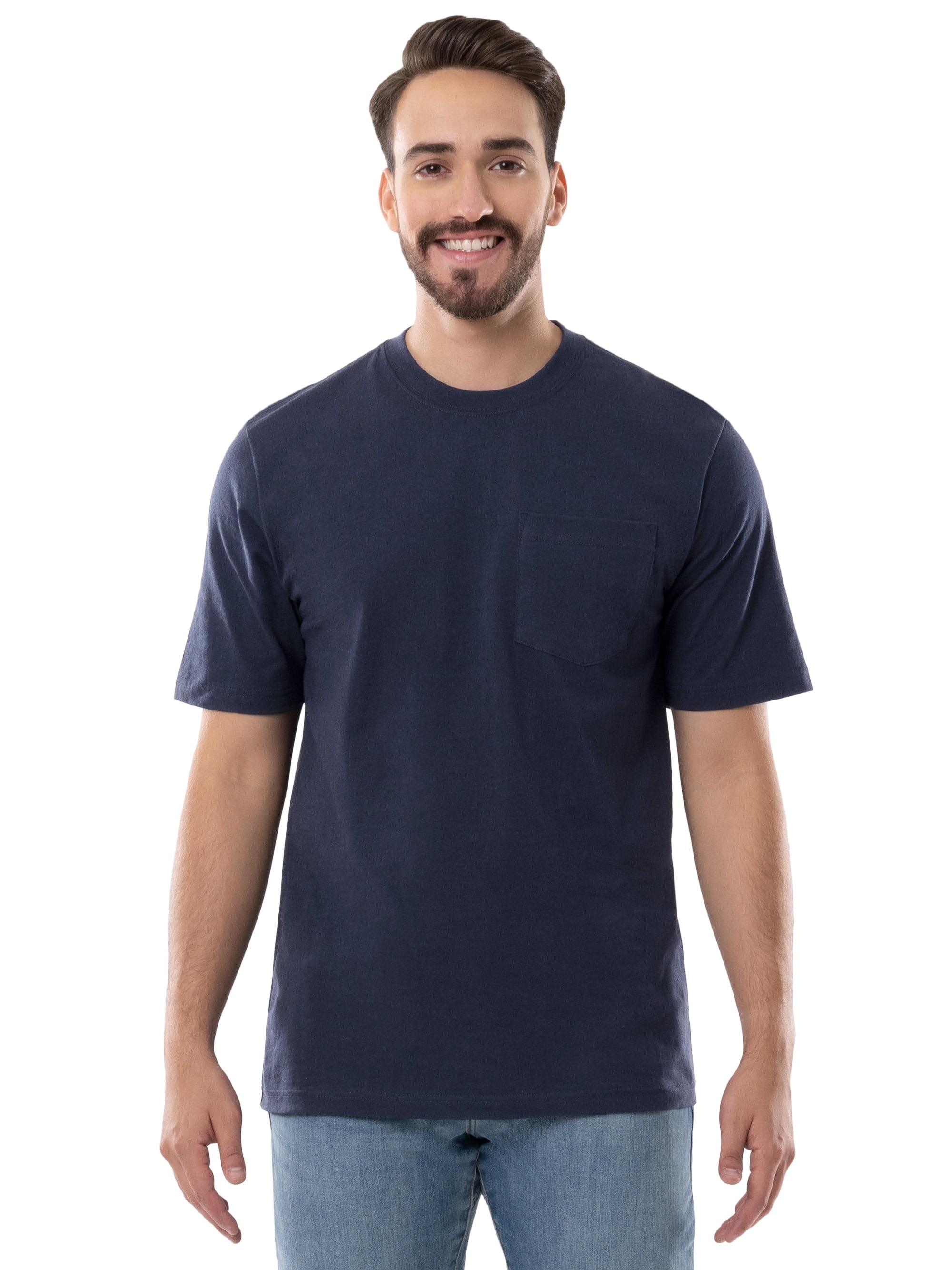Brahma Men's Short Sleeve Workwear T-Shirt, Size S-4XLT (Men's, Big Men's, and Tall)