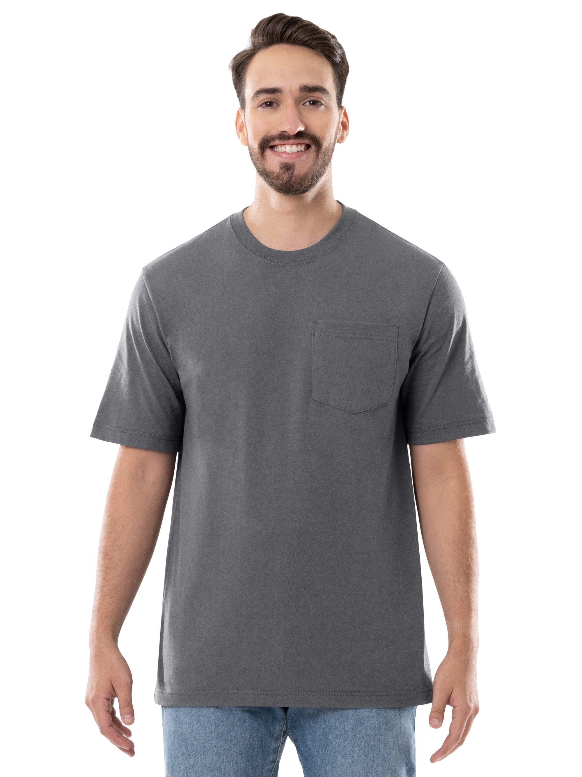Brahma Men's Short Sleeve Workwear T-Shirt, Size S-4XLT (Men's, Big Men's, and Tall)