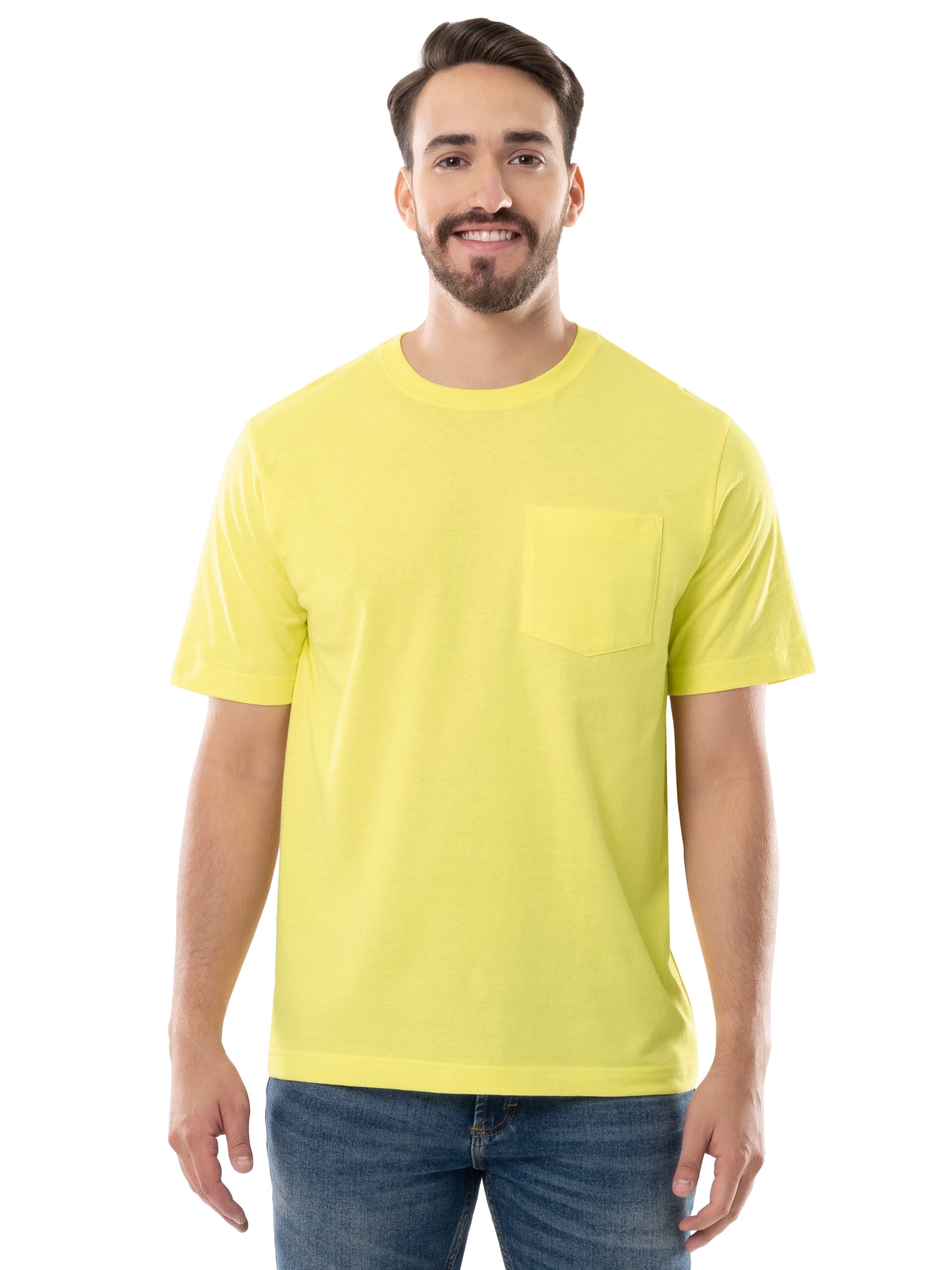 Brahma Men's Pocket Work T-Shirt, Short Sleeve, Size S-4XLT, Big Men's and Tall