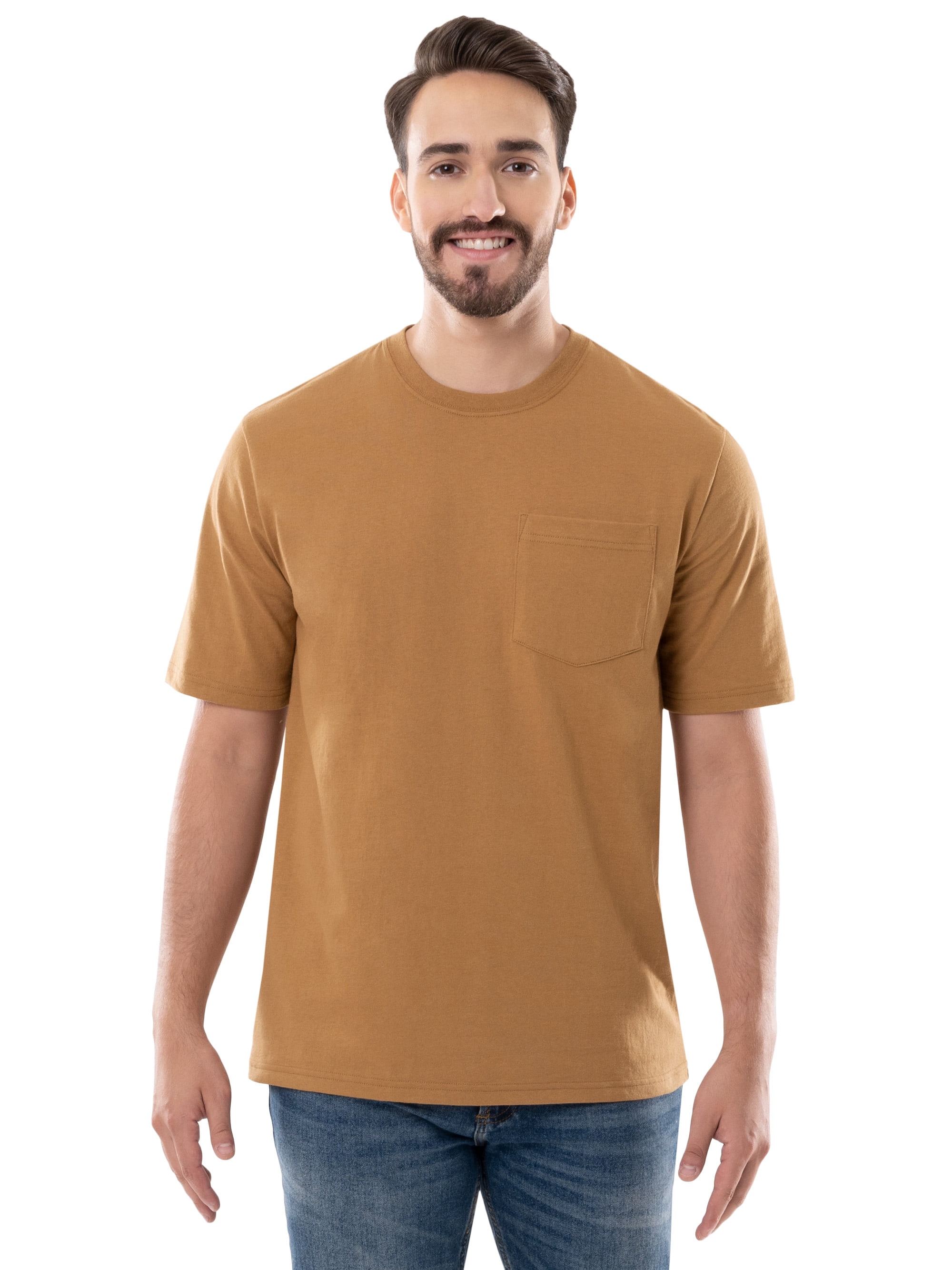 Brahma Men's Short Sleeve Workwear T-Shirt, Size S-4XLT (Men's, Big Men's, and Tall)