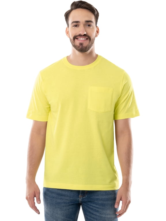 Men's Short Sleeve Pocket Work T-Shirt, Sizes S-4XLT (Men's, Big Men's & Tall)