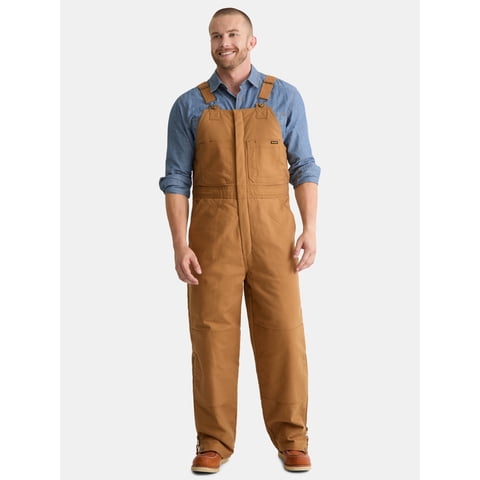 Men’s and Big Men’s Insulated Bib Overalls, Sizes M-2XL