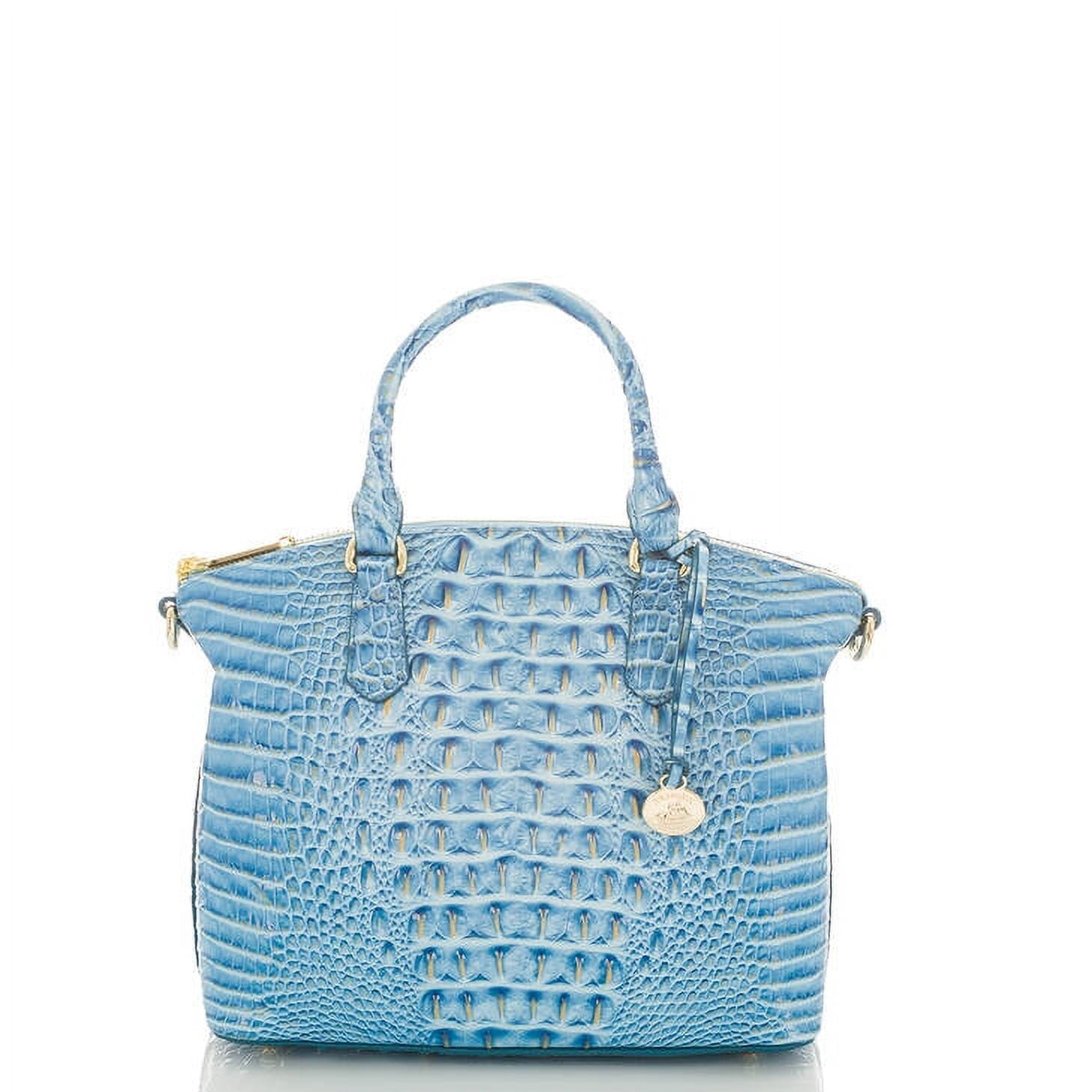 Brahmin Duxbury Cerulean/Sky Blue Melbourne Satchel - Walmart.com