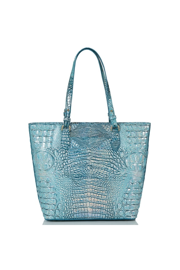 Ellen Artic Blue Light Blue/Metallic/Silver Melbourne Tote Satchel