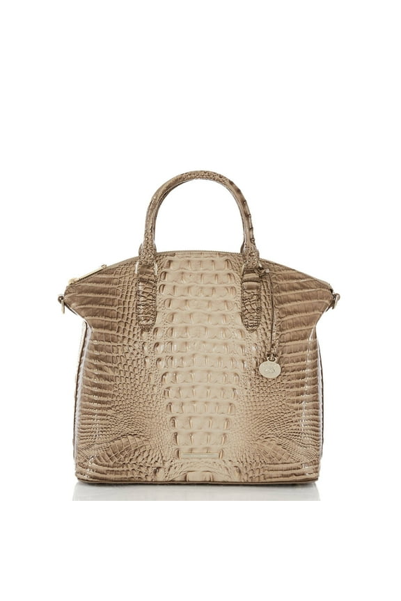 Large Duxbury Latte Neutral/Mocha/Beige Adjustable Strap Melbourne Satchel