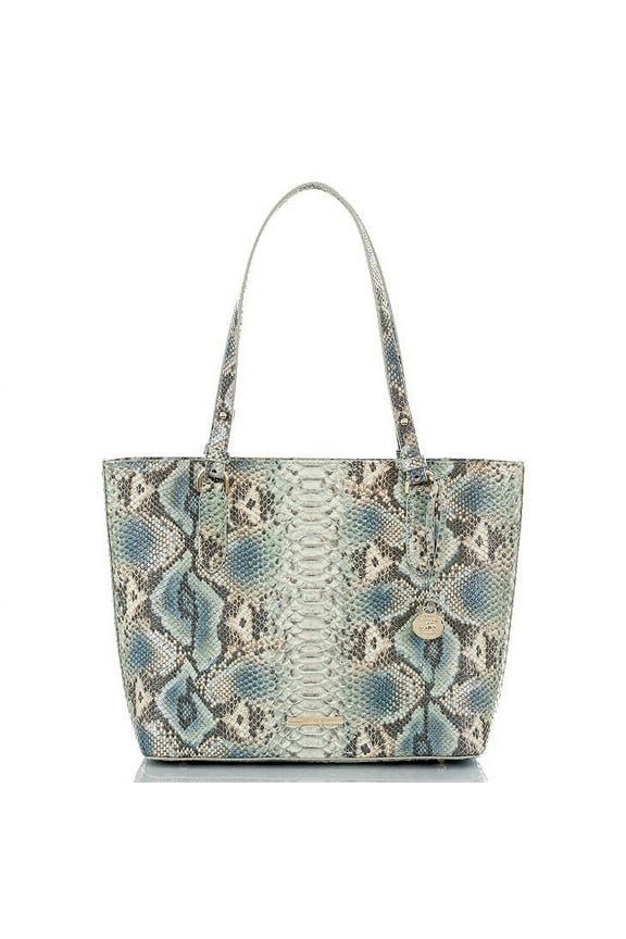 Haven Roxanne Blue/Neutral Brown/Silver Snakeskin Tote