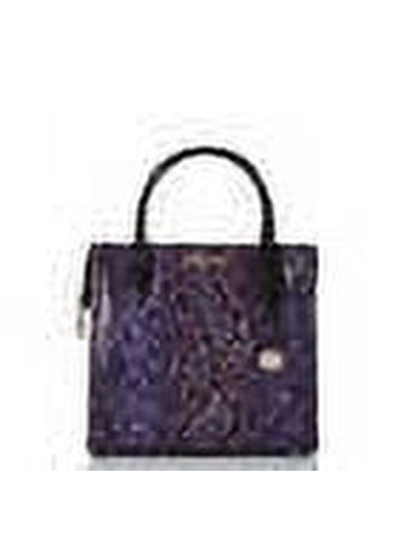 Purple Potion Winterlight Purple/Black Snakeskin Satchel