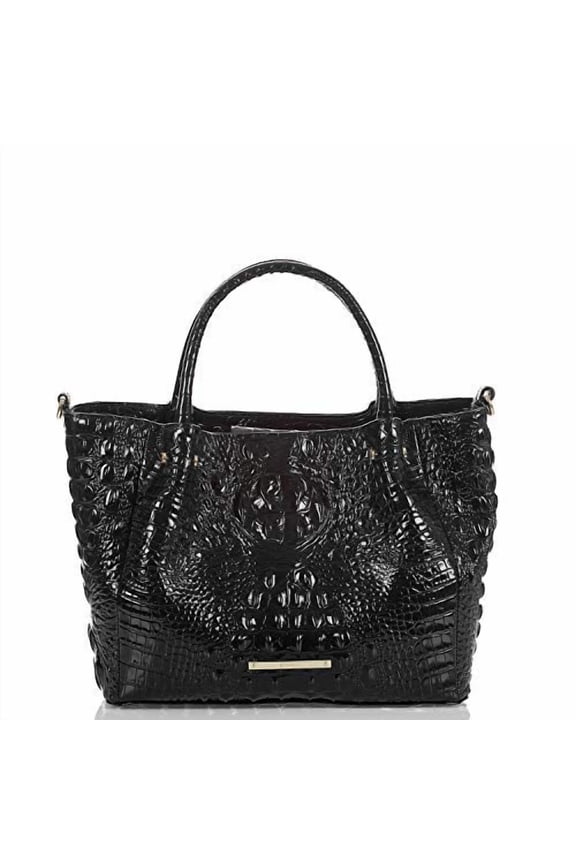 Small Mallory Black Satchel