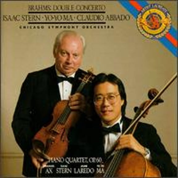 Brahms: Double Concerto; Piano Quartet, Op. 60 (CD) by Emanuel Ax (piano), Isaac Stern (violin), Jaime Laredo (viola), Yo-Yo Ma (cello), Claudio Abbado (conductor)