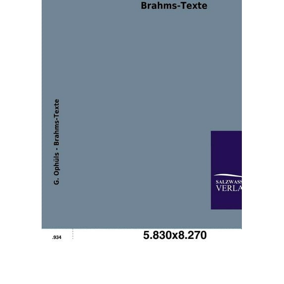 Brahms-Texte (Paperback)
