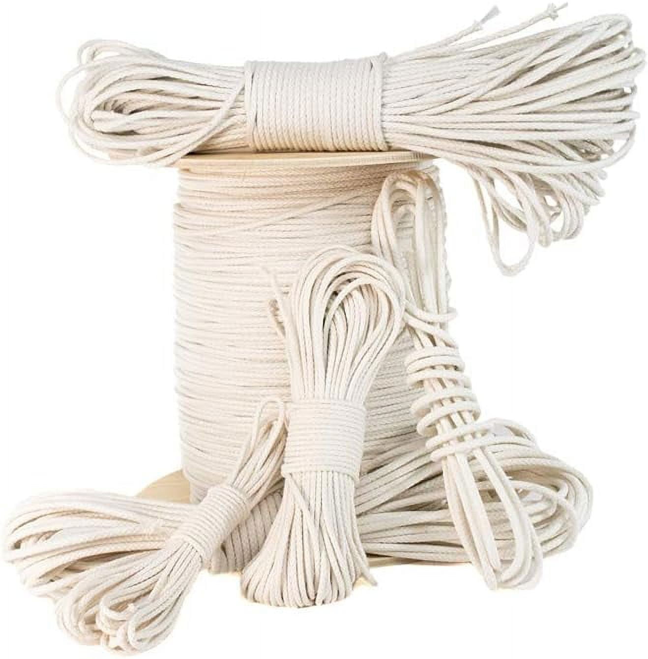 Braid Cotton Rope AllPurpose Natural Sash Cord Durable and