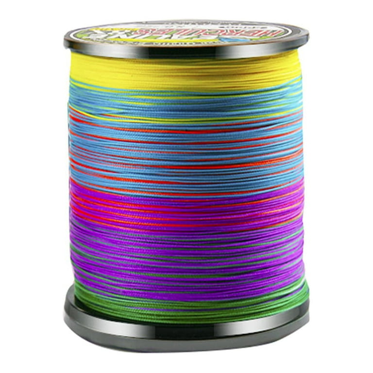 Braid Fishing 0.8 Braided Fishing Line Super Strong Multicolour Pe Material  Line to 500M 