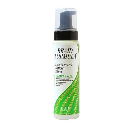 Ebin New York Braid Formula Tension Relief Foaming Lotion, Tea Tree 8.5oz