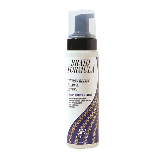 Ebin New York Braid Formula Tension Relief Foaming Lotion, Peppermint 8.5oz