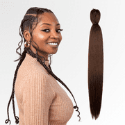 Braid Miracle Pre-Stretched Braiding Hair 52  Anti-Itch   Yaki Texture, Color 4 8 Pack
