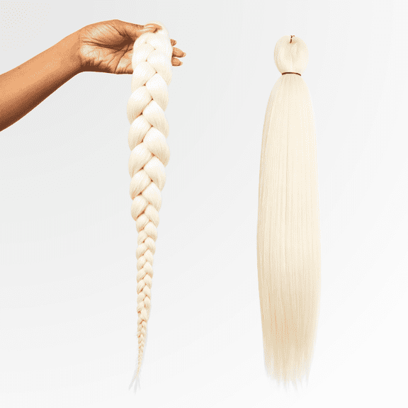 Braid Miracle Pre-Stretched Braiding Hair 52” Anti-Itch – Yaki Texture, Color 613 (8 Pack)