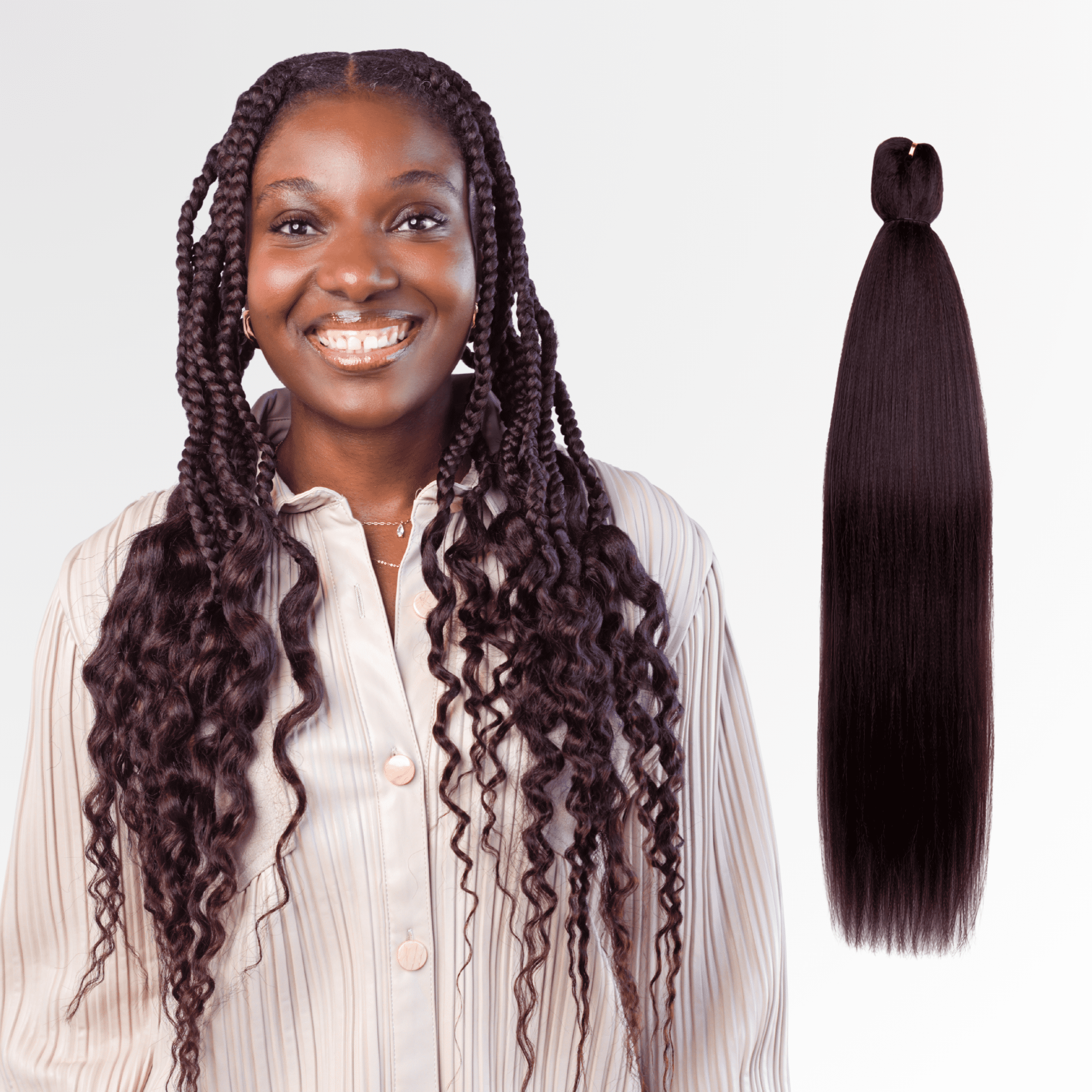 Braid Miracle Pre-stretched Braiding Hair for Women - 52 inch, 8