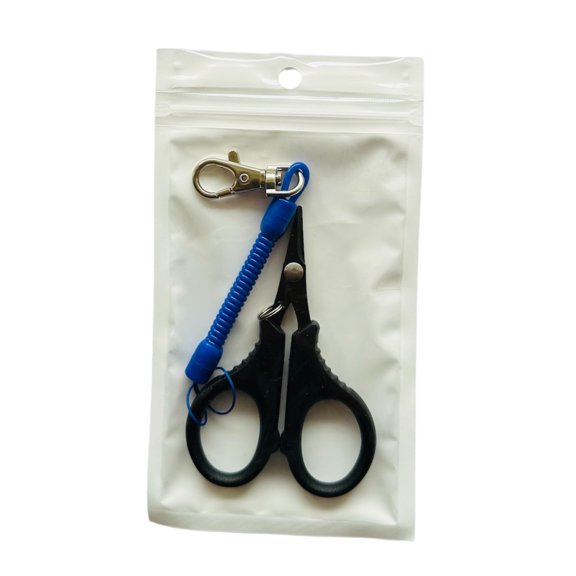 Asalt Fishing Braid Scissors with Clip and Lanyard