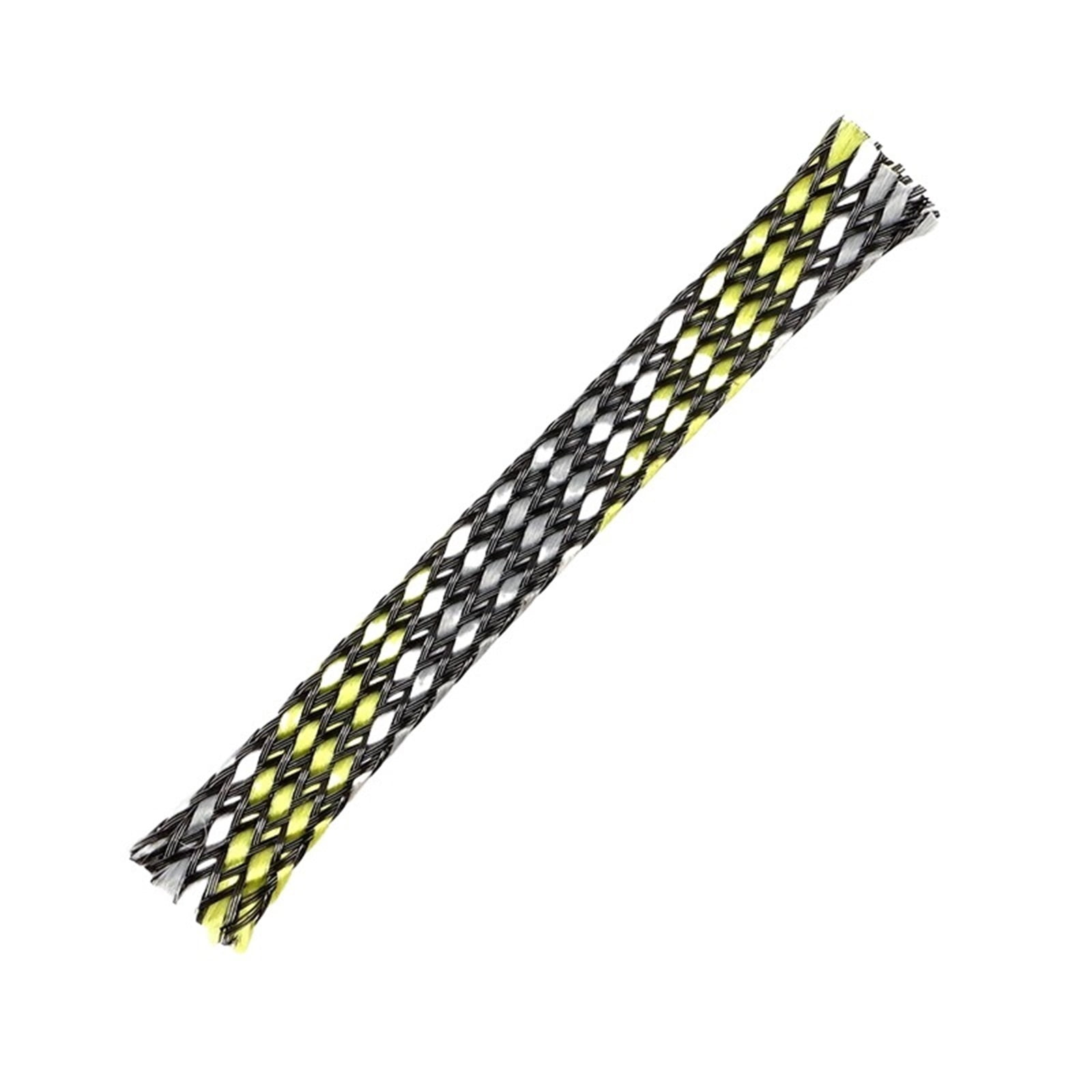 Braid Sleeve Cable Insulated Protection Wrap Flexible Yarn Line Wire ...