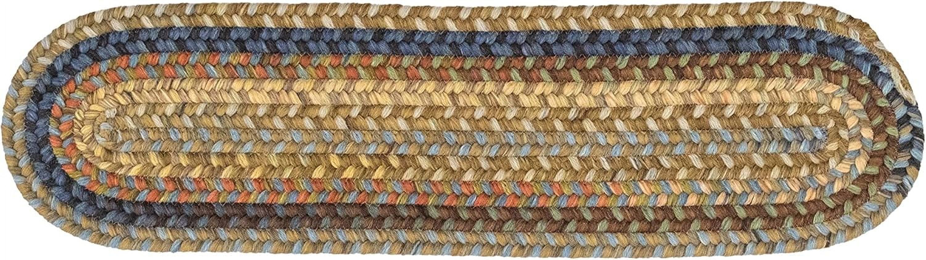 Braid Stair Treads Green 8"x28"