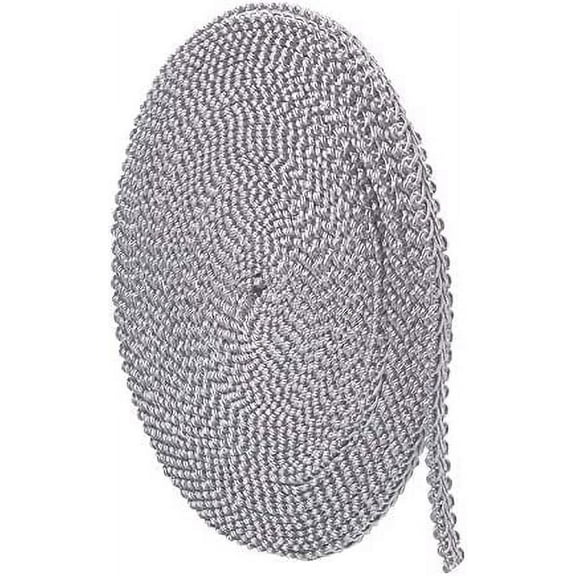 Braid Trim 14M(15 Yards) 13mm(0.5 Inch) Polyester Woven Gimp Braid Trim Decorative Gimp Trim Ribbon for Costume DIY Crafts Sewing Home Curtain Slipcover Decoration Darkgray