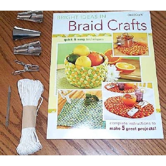 Braidcraft rug braiding Starter Kit: cones clamp lacing needle Braid Craft kit