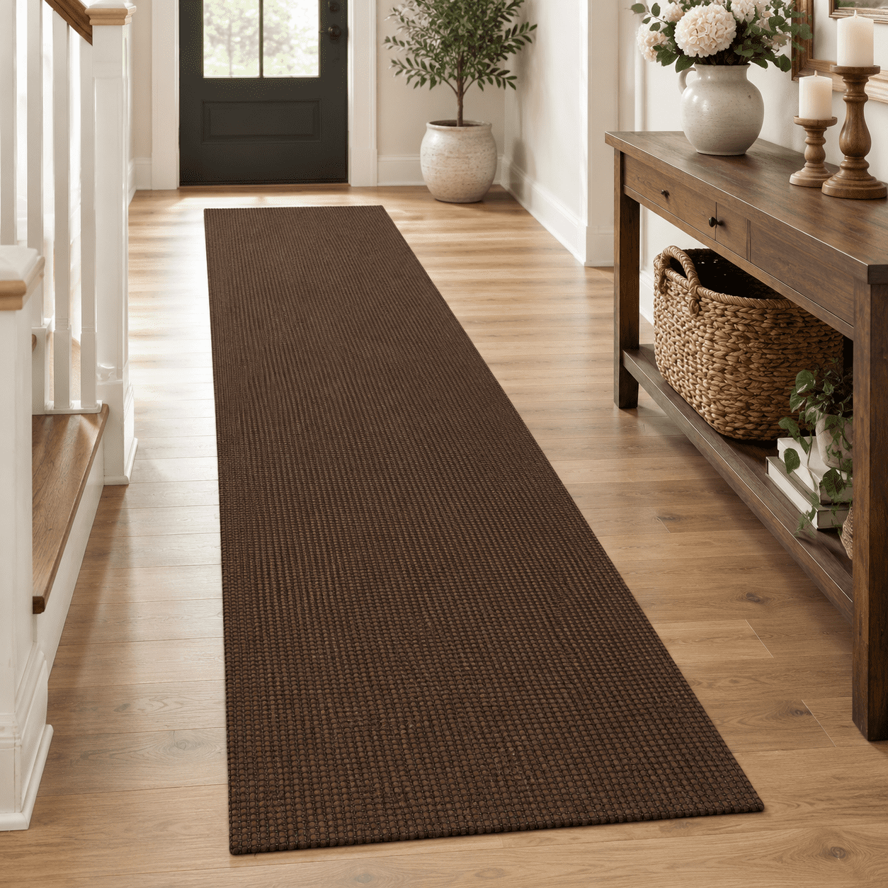 Braided 2x18 Runners Rugs For Hallway Extra Long Washable Runner Rug ...
