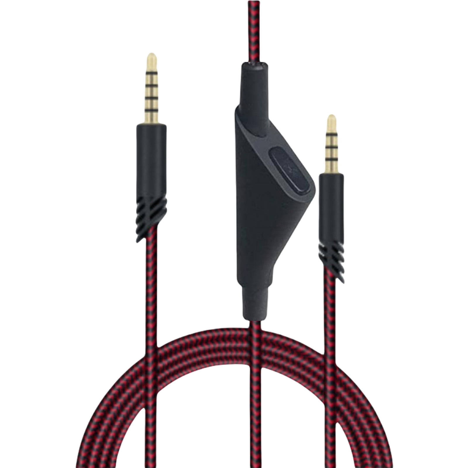 Heavy Duty 3.5mm Gaming Headphone Cable Braided Shielded Wire Metal ...