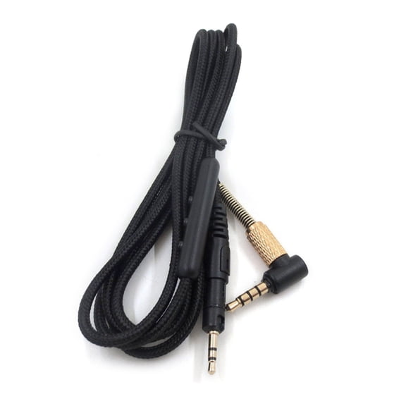 Braided Audio Cable with Inline Volume Button for ATH M50X/M40X/M70X Headset