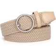 thumbnail image 1 of Braided Belt Elastic Stretch Woven Belts for Women Men Golf Canvas Fabric Belt, 1 of 9