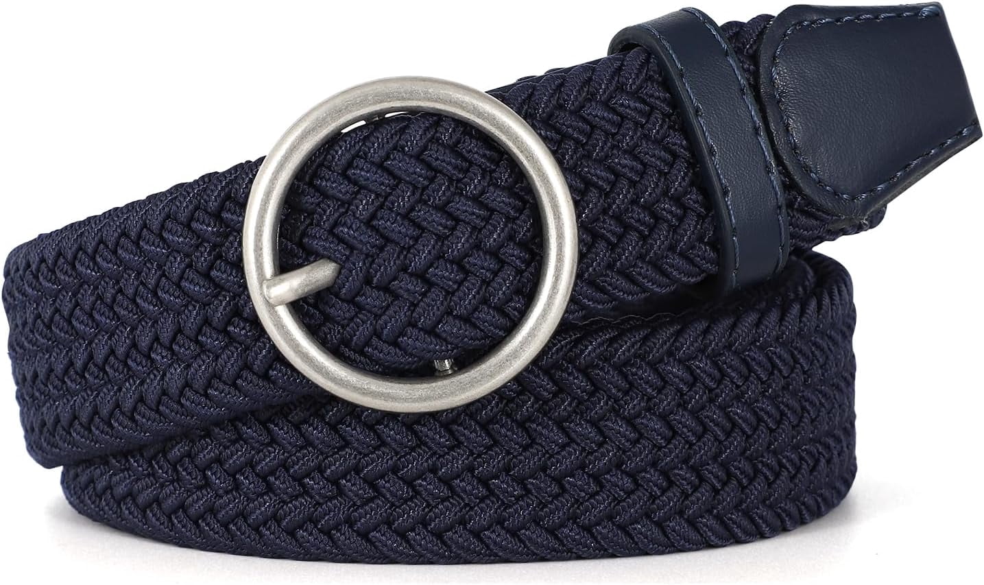 Braided Belt Elastic Stretch Woven Belts for Women Men Golf 