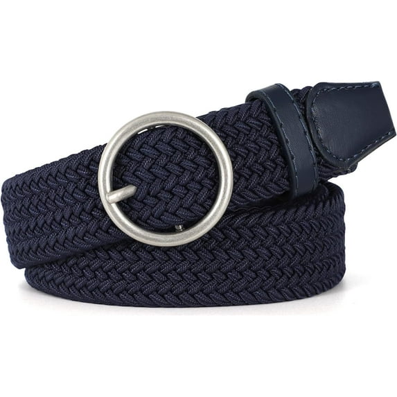 Braided Belt Elastic Stretch Woven Belts for Women Men Golf Canvas Fabric Belt